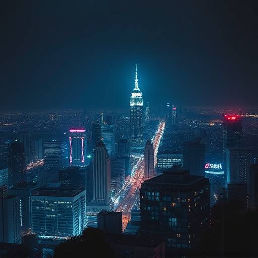 Album cover art for 'Echoes of the City' by The Midnight Ramblers
