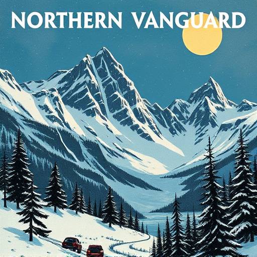 Finished project album cover for 'Northern Vanguard' by The Coastal Drifters